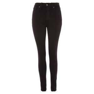 Topshop Jamie High Waist Black Jeans